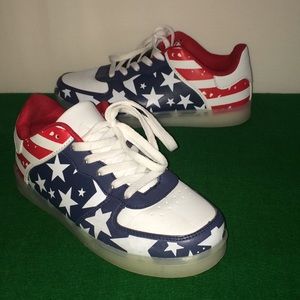 Unisex US Flag Sneakers